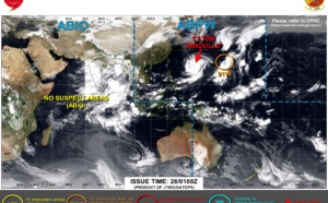 TY 20W(MINDULLE) CAT 2 intensifying once again/Invest 91W is Medium// Atlantic: Hurricane 18L(SAM) CAT 3 resilient and strong,28/03utc