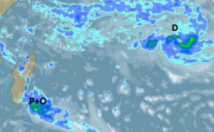 ILES SOEURS: cartes+prévisions du temps pour MAURICE/RÉUNION pour ce Mardi 26 Octobre 2021, instabilité orageuse en fin de semaine?
