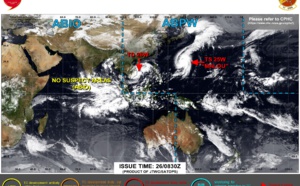 25W(MALOU) intensifying to Typhoon level by 24h/26W making landfall within 12/18h//17E(RICK) reached CAT 2 and made landfall,26/09utc updates