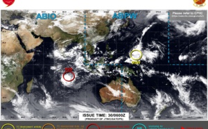 Invest 90W on the map//Tropical Cyclone Formation Alert for Invest 93S, 29/21utc updates