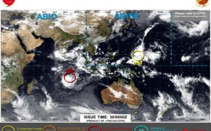 Invest 90W on the map//Tropical Cyclone Formation Alert for Invest 93S, 29/21utc updates