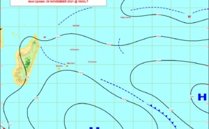 ILES SOEURS(MAURICE/RÉUNION): cartes détaillées pour le Mardi 09 Novembre +tendances ultérieures: animation, cartes,modèles, commentaires 