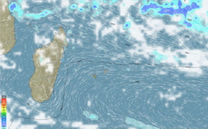 ILES SOEURS(MAURICE/RÉUNION): cartes détaillées de votre ciel pour ce Vendredi 12 Novembre +weekend, relevés pluies,animation satellite