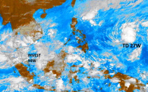 TD 27W: forecast to reach Typhoon/CAT 4 by 72hours//Invest 94W: forecast significant deepening over the Andaman Sea,29/15utc