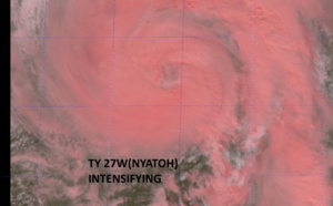 TY 27W(NYATOH) to peak within 12/18hours before being decapitated//Invest 94W: now High over the BOB// TC 02S(TERATAI): Final Warning,02/03utc