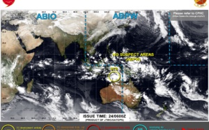 Invest 97S likely to consolidate and intensify next 48H, 24/06utc