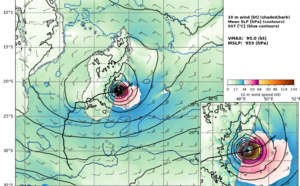Intense TC 08S(BATSIRAI): CAT 3 US making landfall near Mananjary/Madagascar//TC 10S(CLIFF): weakening, 05/15utc