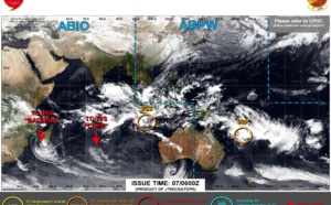 TC 08S(BATSIRAI):re-intensifying a bit over the MOZ Channel//TC 10S(CLIFF): final warning//Invest 92P &amp; Invest 93S: now Medium,07/06utc