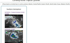 South Indian Ocean: Tropical Cyclone Formation Alert issued for Invest 90S//Remnants of TC 19S(GOMBE): weakening over-land,13/09utc