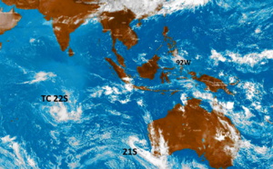 TC 22S(HALIMA) failed to reach STY intensity, forecast to weaken significantly next 48h//21S(CHARLOTTE):subtropical//Invest 92W, 26/03utc