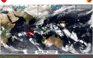 TC 22S(HALIMA): slowly weakening// Invest 94W: MEDIUM//Invest 96S//Over-land remnants of TD 01W, 01/00utc