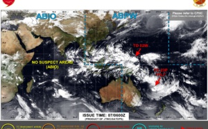 TD 02W forecast to reach Typhoon intensity by 72h// TC 23P(FILI): subtropical transition by 36h// Invests 94W &amp; 96W, 07/09utc 