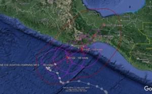  01E(AGATHA): set to become a Major Hurricane// Invest 93W/Invest 92S: subtropical, 30/00utc