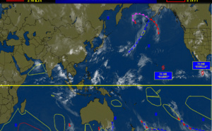 Invest 96A up-graded to MEDIUM//TS 05E(DARBY) weakening south of Hawaii//TS 06E(ESTELLE) to peak by 48h, 16/04utc