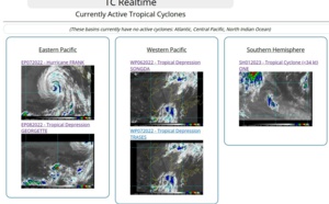 TD 06W(SOGNDA) &amp; TC 01S: Final Warning// TD 07W on the map// HU 07E(FRANK) resilient but weakening//TD 08E(GEORGETTE),01/06utc