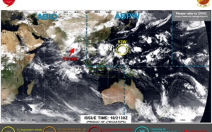 North Indian: 2 Tropical Cyclones in August! TC 04B making landfall// Invest 93W// Invest 99L, 19/03utc