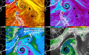 Typhoon 14W(MUIFA): RI:+40kts over 24h//TD 15W forecast to reach Typhoon level by 48h//06L(EARL): ET//1103utc