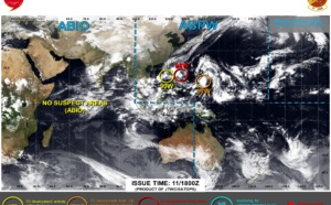 Invest 98W: Tropical Cyclone Formation Alert//Invest 97W up-graded//Invest 99W//Remnants of TC 03S(BALITA)// 1106utc