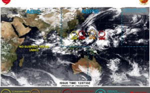 TCFA: Invest 98W &amp; Invest 99W //Invest 97W strong intensification possible next 120h//Invest 90W developing//TS 14L(KARL)//1209utc