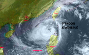 Typhoon 23W(NESAT): +35knots/24h, to peak within 36h//Invest 91W: TCFA issued but still subtropical//1609utc