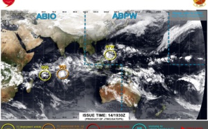 Invest 97W//Invest 96S and Invest 90S//Invest 99P and Invest 98P// 10 day ECMWF storm tracks// 1406utc, 1930utc update