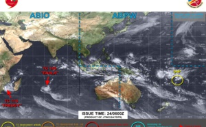 TC 11S(FREDDY) making landfall at CAT 1 US South of Vilankulos//TC 14S(ENALA) peaked at CAT 1//Invest 94P//Invest 95S//2403utc