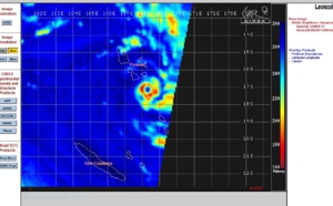 TC 15P(JUDY) rapid intensification past 24h now CAT 2 US tracking almost over PORT VILA and forecast to peak at 110knots by 48h//2821utc