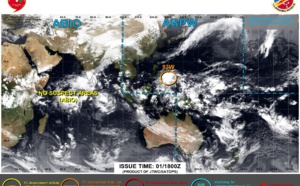 Invest 93W approaching the Philippines expected to consolidate next 72hours //Invest 90S// 0118utc