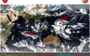 02W(MAWAR) forecast to reach CAT 2 US within 48hours approaching the Marianas//TC 19S(FABIEN)// 2109utc