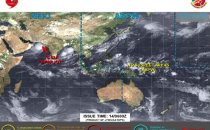 TC 02A(BIPARJOY) forecast to make landfall near the India/Pakistan border by 36h//Invest 99W/ 10 Day GTHO maps//1403utc 