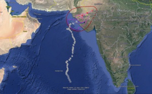 Remnants of TC 02A(BIPARJOY) pushing inland//1606utc