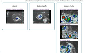 TS 04W(TALIM) Typhoon intensity within 18h approaching LEIZHOU peninsula//HU 03E(CALVIN)//SS 05L(DON)//Invests 98W/99W//1603utc