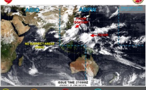 Typhoon 05W(DOKSURI) to make landfall near XIAMEN/CHINA shortly before 24h//TD 06W forecast to reach CAT 4 US by 96h//2709utc Typhoon 05W(DOKSURI) to make landfall near XIAMEN/CHINA shortly before 24h//TD 06W forecast to reach CAT 4 US by 96h//2709utc