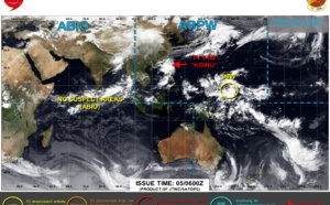 Typhoon 14W(KOINU) clipped Southern TAIWAN as a CAT 4 US slowing down & weakening while approaching CHINA// Invest 98W// 0509utc Typhoon 14W(KOINU) clipped Southern TAIWAN as a CAT 4 US slowing down & weakening while approaching CHINA// Invest 98W// 0509utc
