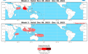 Invest 99W now MEDIUM// 3 Week GTHO maps// 2315utc