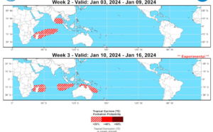 3 Week Tropical Cyclone Formation probability// 2706utc