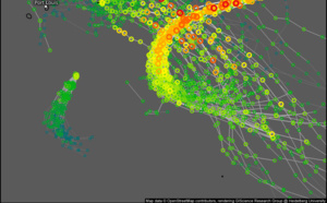 Intense TC 06S(ANGGREK) peaking at CAT 4 US within 36h//TC 08S(CANDICE) Final Warning//ECMWF 10 Day Stom Tracks//2709utc