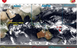 TC 12P// INVEST 90S// INVEST 91P//10 DAY ECMWF Storm Tracks// 1103utc