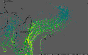 INVEST 99S// 10 Day ECMWF Storm Tracks// 3 Week Tropical Cyclone Formation Probability// 2800utc