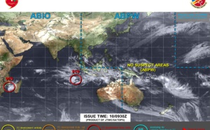 INVEST 90S &amp; INVEST 91S : Tropical Cyclone Formation Alert issued at 10/09UTC