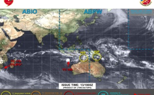 TC 17S(FILIPO) to peak again within 24h//TC 18S to intensify steadily next 5 days//INVEST 94S//INVEST 93P//3 Week Tropical Cyclone Formation Probability//1315utc 