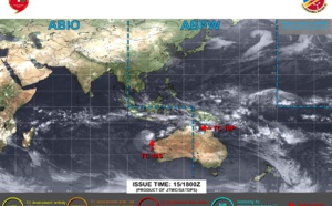 TC 18S struggling but forecast to intensify a bit after 24h// TC 19P to intensify over the GOC next 36/48h// 15/21UTC