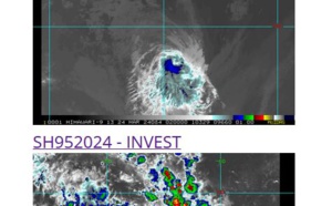 TC 18S(NEVILLE) rapidly weakening//INVEST 95S// ECMWF 10 Day Storm Tracks// 2403utc