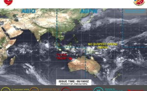 TC 21S(OLGA) SAR reveals still a bit stronger than expected// INVEST 97P// ECMWF 10 Day Storm Traccks// 0903utc
