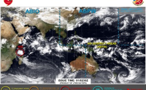 INVEST 90S Tropical Cyclone Formation Alert//ECMWF 10 Day Storm Tracks//3 Week TC Formation Probability//0103utc