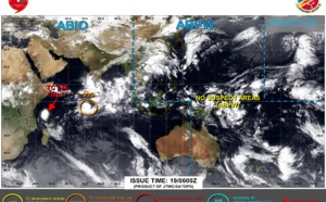 TC 24S(IALY) peaks as a strong tropical storm// INVEST 93S// INVEST 93W// ECMWF 10 Day Storm Tracks// 1906utc
