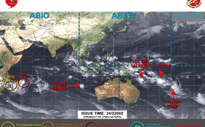 Extremely busy Southern Hemisphere// 19P(RAE) and 20S(BIANCA) CAT 2 US//2421utc  Extremely busy Southern Hemisphere// 19P(RAE) and 20S(BIANCA) CAT 2 US//2421utc