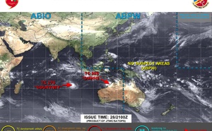 TC 27S(COURTNEY) powerful CAT 4 US // TC 28S(DIANNE) made landfall//2803utc