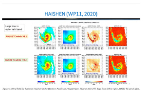 A new version (V8.2) of the AMSR2 winds for Tropical Cyclones (TC-winds) has been released 