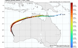TC 27P NARELLE will (re)intensify markedly over the very warm Indian Ocean/TC 28P/98W